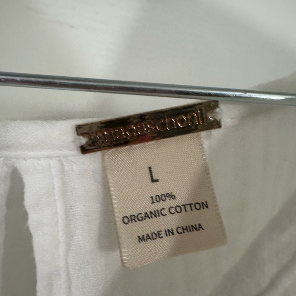 Magaschoni White V-Neck Dress - Picture 2 of 10
